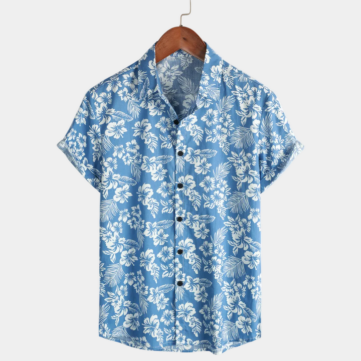 Andreas – Pure Cotton Tropical Bloom Shirt