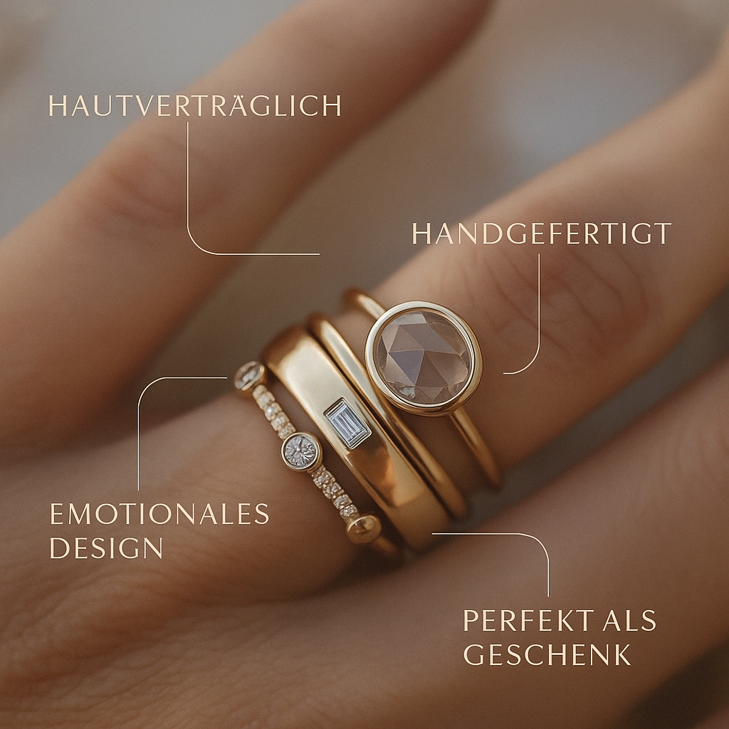 Nora - Vintage-Goldring mit Zirkonia