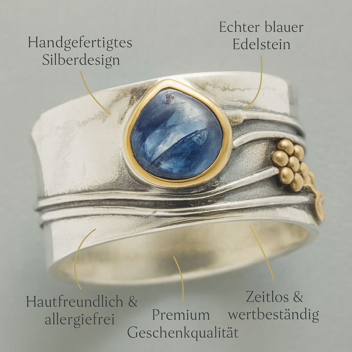 Gertrude - Böhmischer Edelstein-Meditationsring