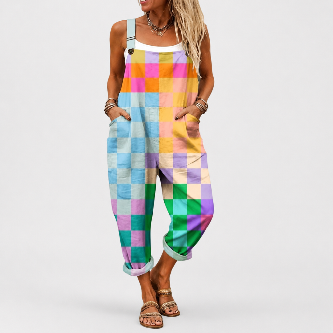 Τζάκετ Μορφής Patchwork Πολυχρωμία