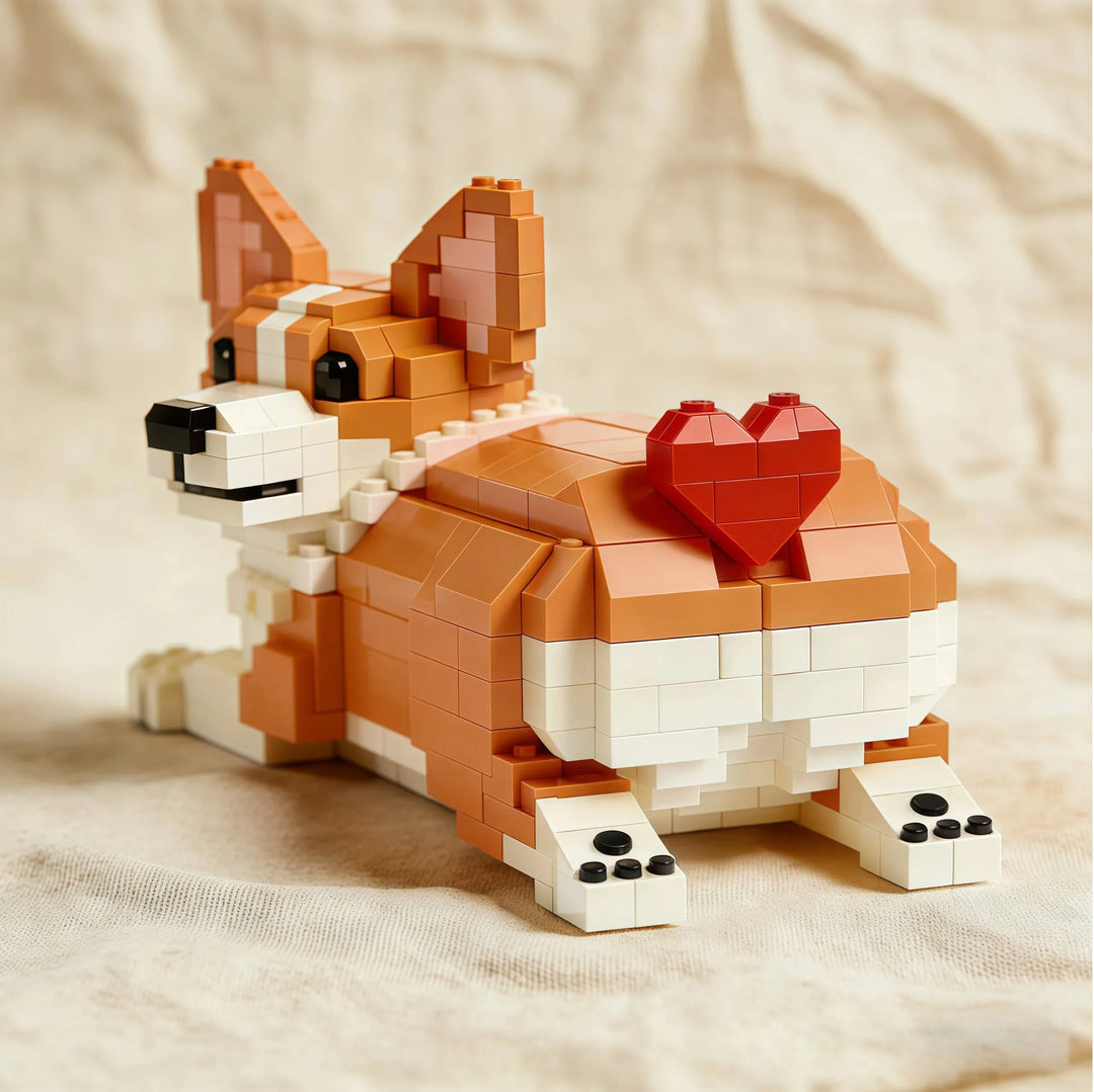 Σετ από τούβλα Love Corgi