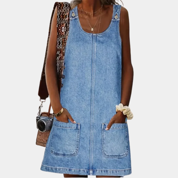Saylor™ | Άνετη φόρεμα denim