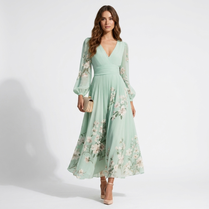 Mel - Κομψό, αέρινο φόρεμα Midi