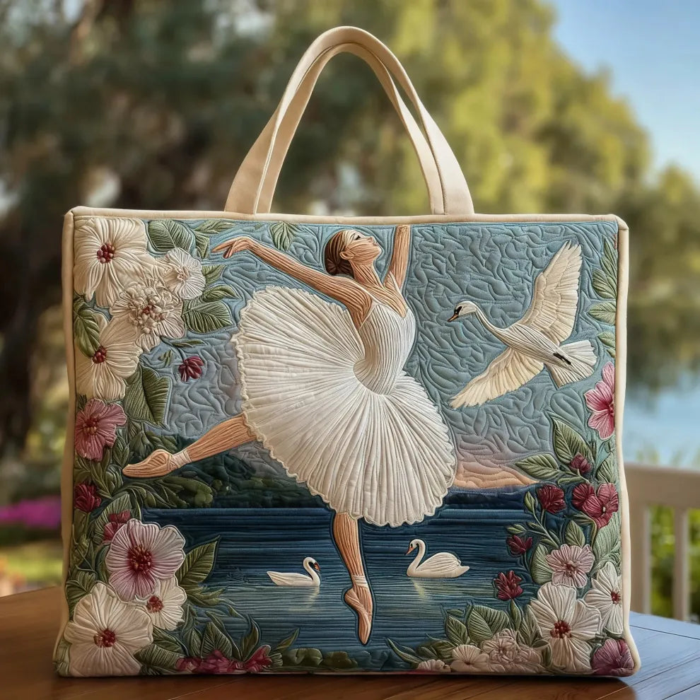 Eleganza Balletto Cigno | Χειροποίητη Καπιτονέ Τσάντα