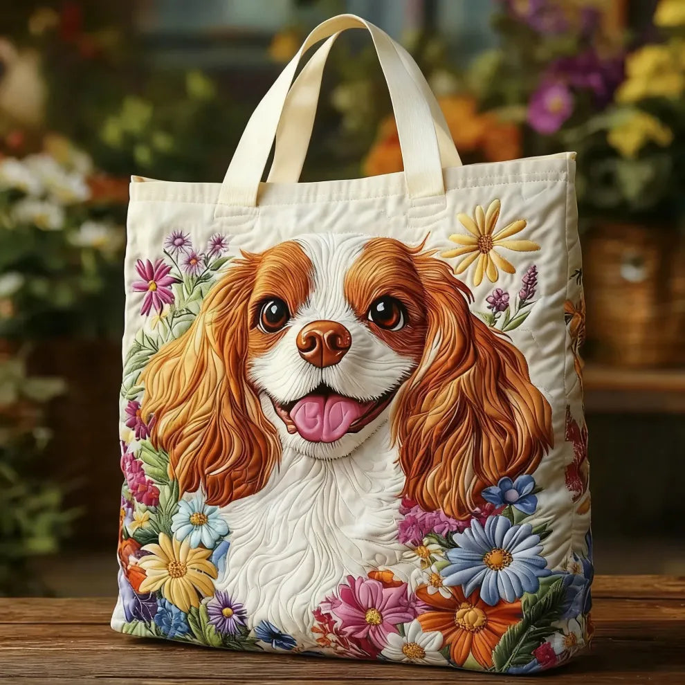 Blossom Pup | Χειροποίητη και Επενδεδυμένη Τσάντα Tote