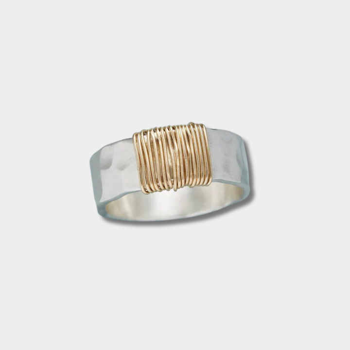 Emilia - Vintage Gold- und Silberring