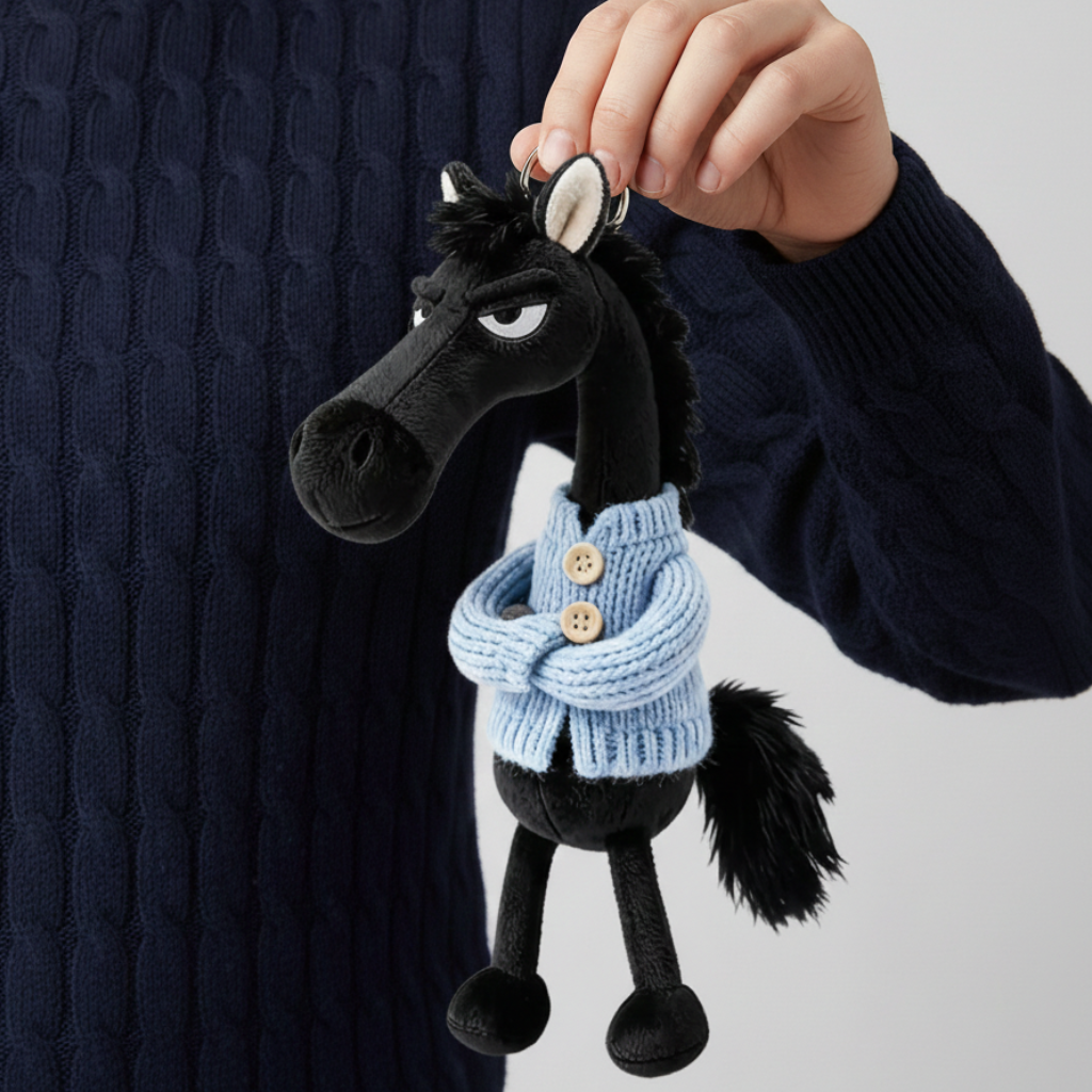Cheeky Horse - Μαύρο και μπλε μπρελόκ
