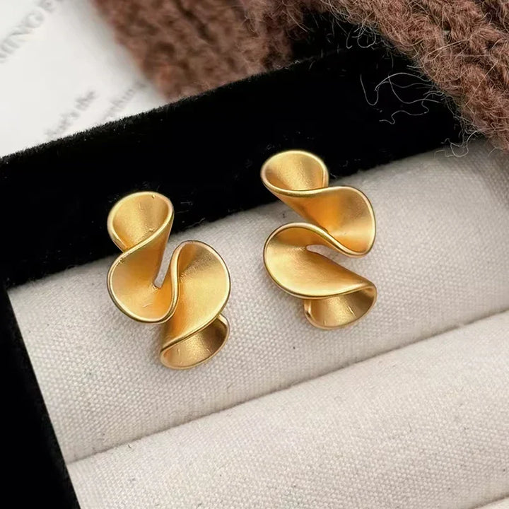 Σκουλαρίκια από ασήμι και χρυσό 18K