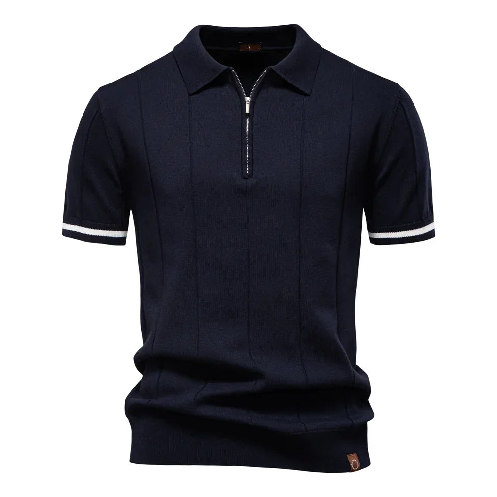 Dimitrios – Premium Cotton Quarter-Zip Polo