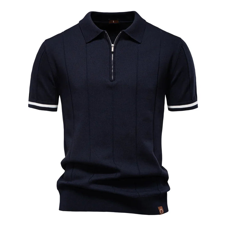 Dimitrios – Premium Cotton Quarter-Zip Polo