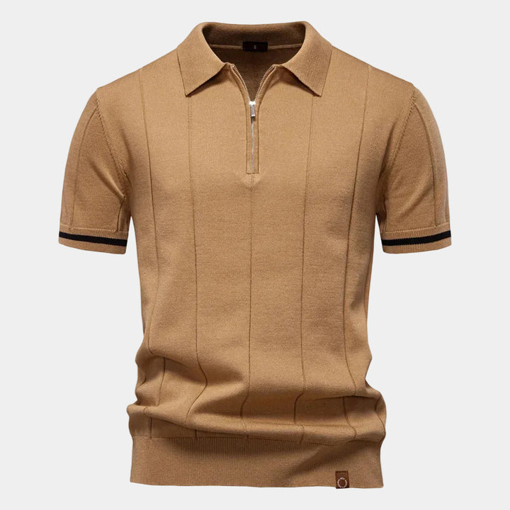 Dimitrios – Premium Cotton Quarter-Zip Polo