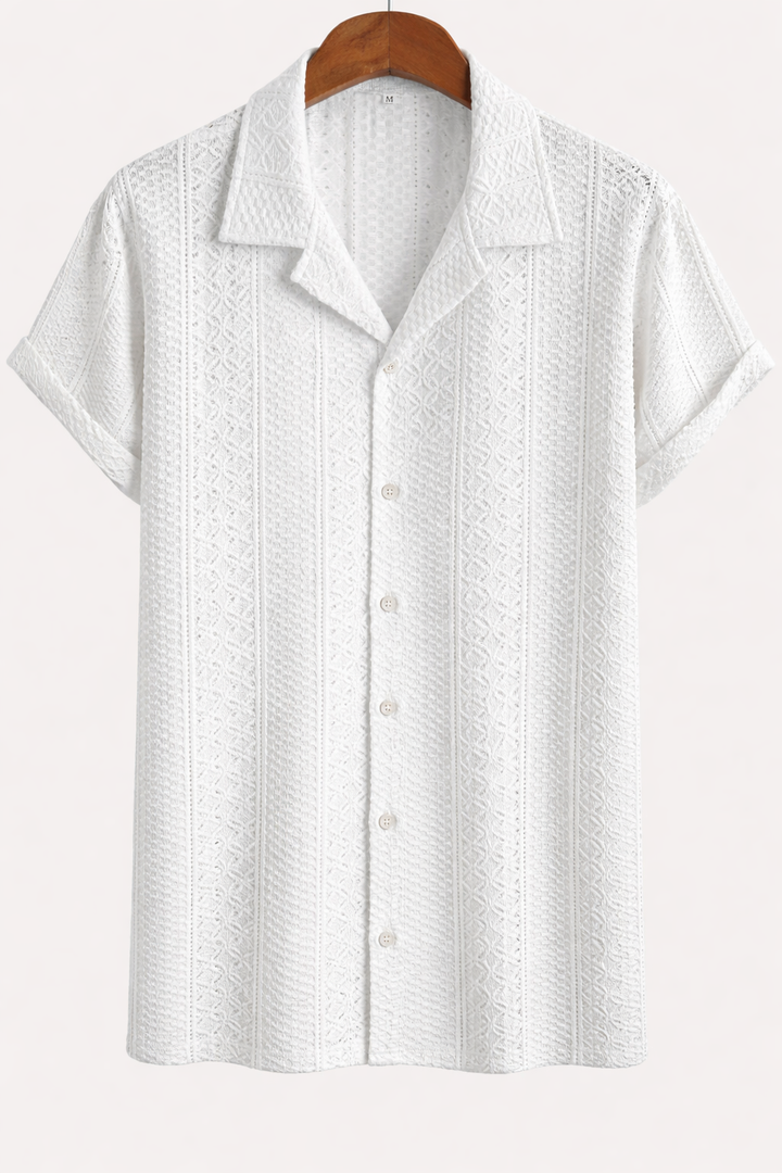 Nikolaos – Jacquard Geometric Breeze Πουκάμισο